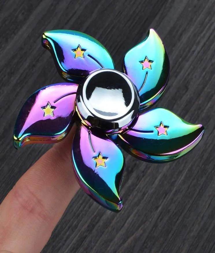 New Arrivals Rainbow Hand Spinner Toy Focus Anxiety Relief Toy Fidget Toy Bauhinia4039764