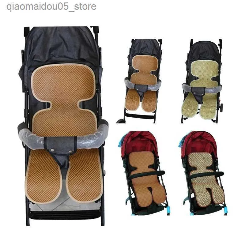 Stroller onderdelen accessoires Baby Stroller Liner Stroller kussen kussen duwstoel koelkussen zomer ademend pad Q240416