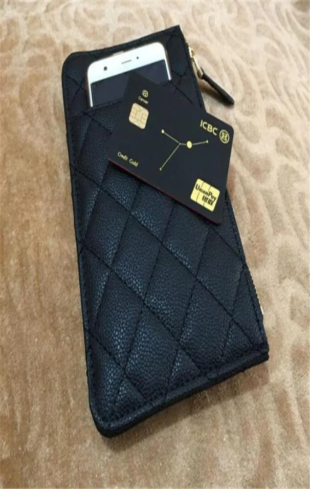 Сумка для мобильного телефона для мобильного телефона на молнии карманной кошелек Xury VIP -подарочная сумка для женского дизайнера Название Держатель Стиль Z73956966095267