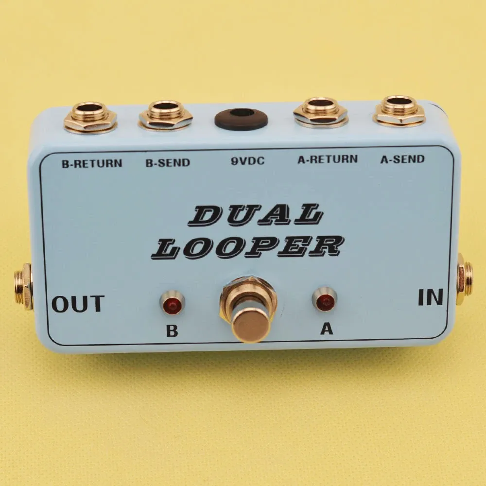 Kable Nowe TrueBass Ab Looper Effect Pedal Box GuitarSwitcher True Bypass Guitar Pedal Light Blue Loop Switch