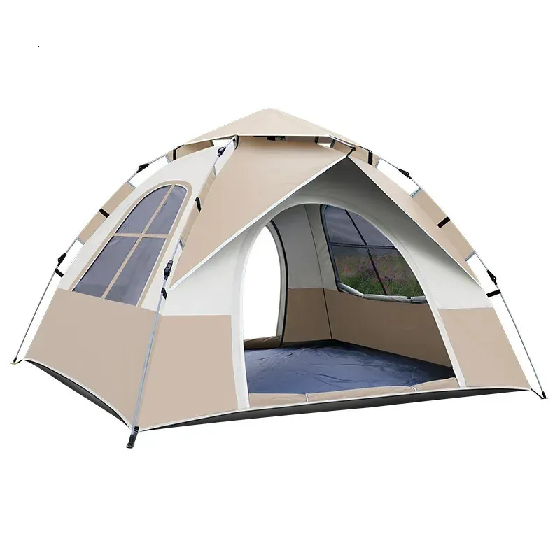 Tent Outdoor Portable Folding Camping Equipment Fully Automatic Picnic Supplies Mosquito And Sun Protection 240416