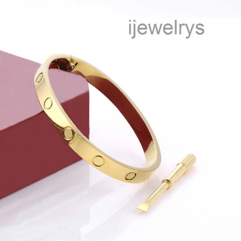 Miłość śruba bransoletka projektant biżuteria męska Kobiety Bangle Classic 5.0 Titanium Steel Stal Stal-Plant-Plane Colours Gold Sier Rose Nie alergia