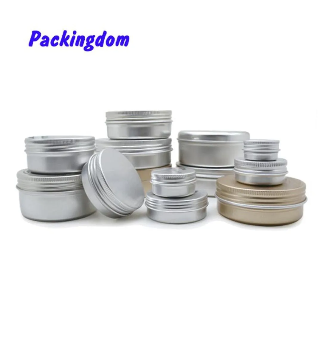 50pcs 5g 10g 15g 20g 30g 50g 80g 100g 200g Aluminum Tin Jar Lip Balm Container Empty Candle Jars Metal Containers Cream Pot Box CX3413870