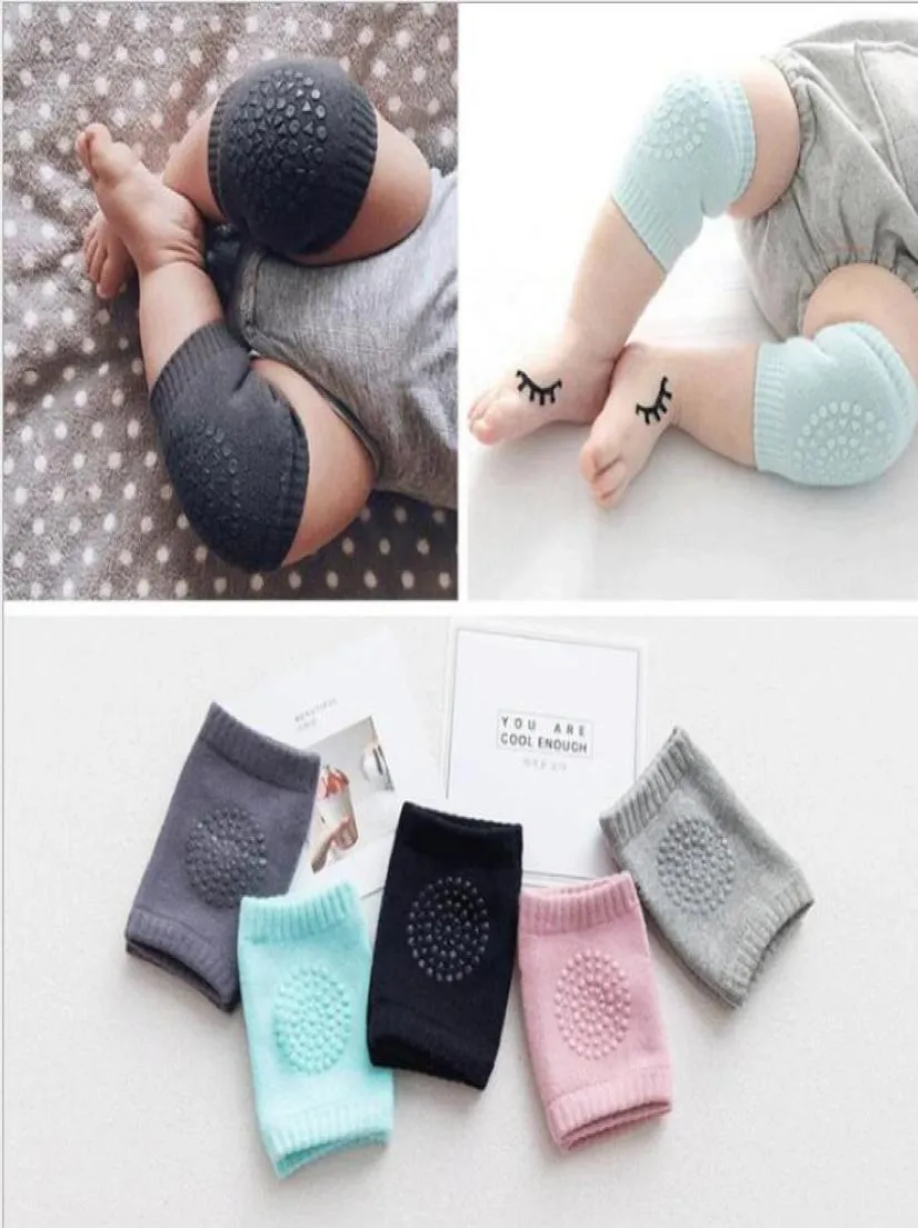 Baby knie pads sokken niet -slip zuigelingen smile pads pasgeboren kruipen elleboogbeschermer poot warmer kinderen veiligheid kneepad knipad boys girls lsk33337822441