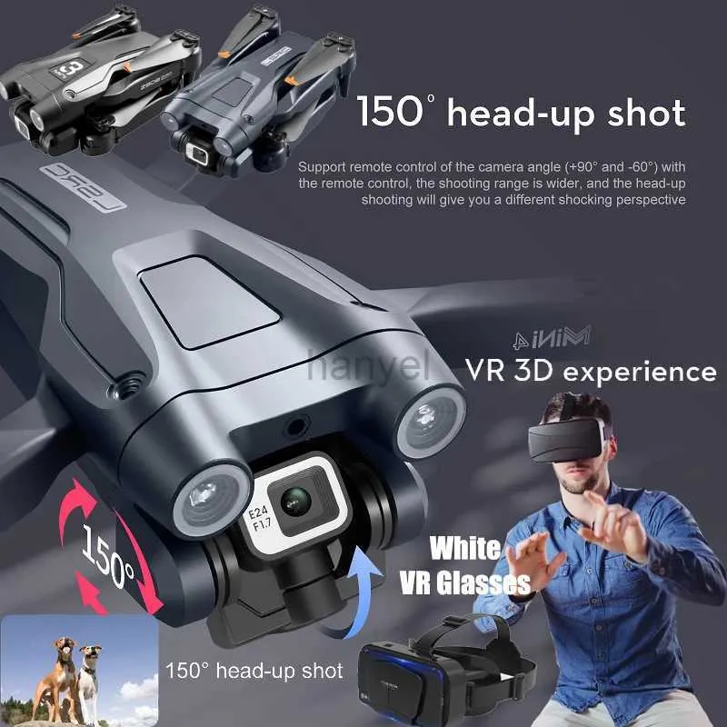 Drones MINI4 Z908 Pro Drone 4K Professional Helicopter Quadcopter FPV RC Dron Aerial Photography Avoidance Helicopter With VR Goggles 240416