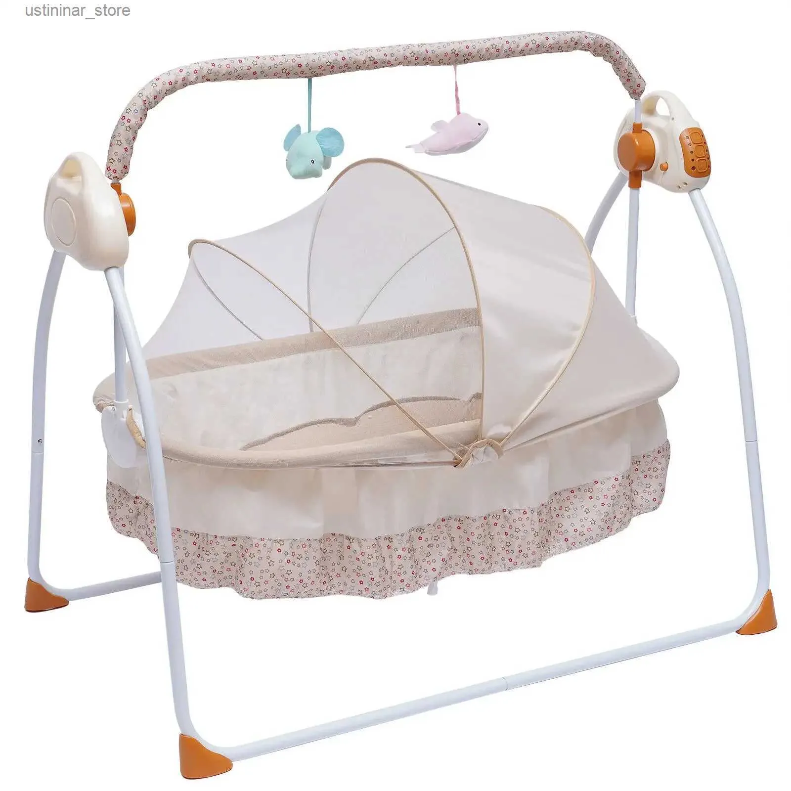 Cuccioli di cuccioli elettrici cucciola baby swing swing -sleeping a dondolo cestino culitto neonato con musica mp3 remoto kaki l416