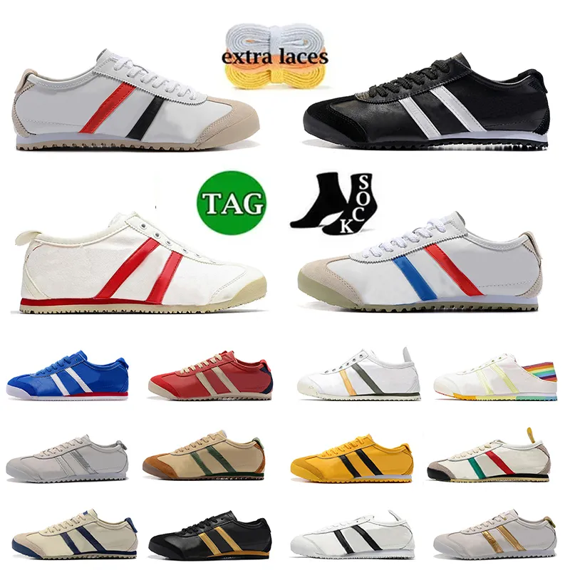 Platform Vintage Tigers Cool Sneakers Tiger Mexico 66 Loafers Designer Casual Onitsukass Shoes Womens Mens Birch Green Red Yellow White Red Runner Size 36-45