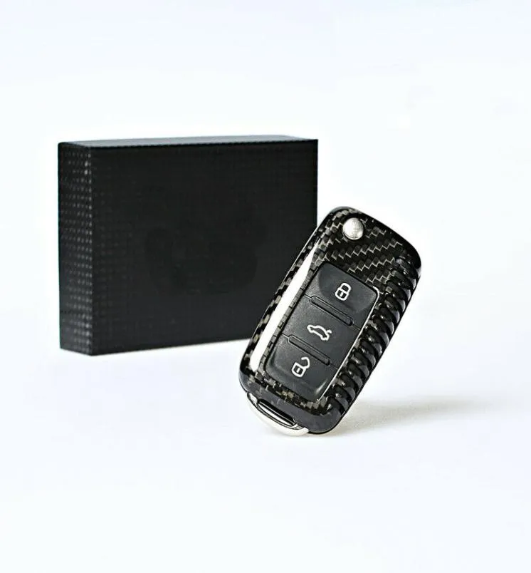 For folding key carbon fibre Key Keyless Remote Entry Case Cover6224450