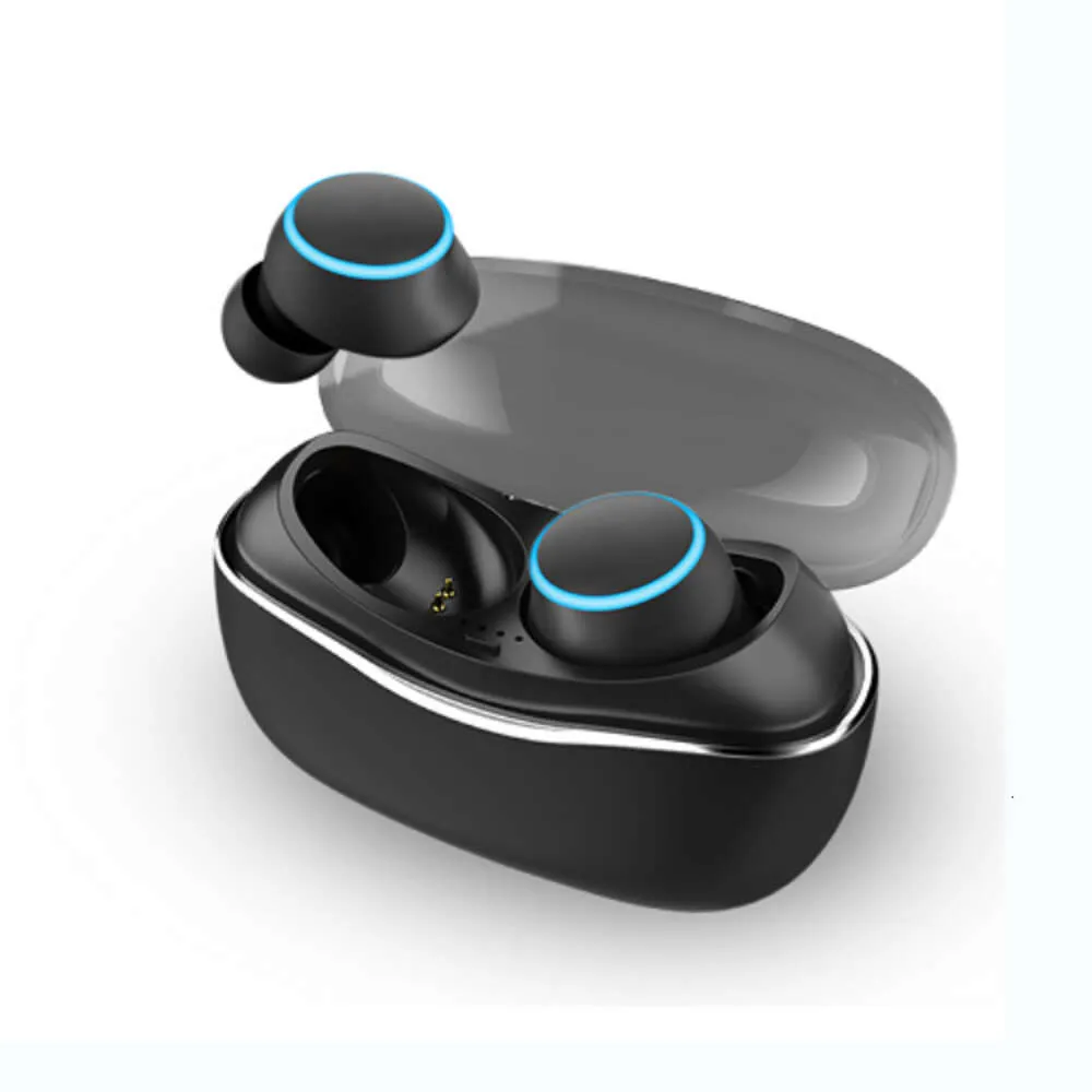 Bezprzewodowe Bluetooth dla sportu na świeżym powietrzu, w uszy, anulowanie hałasu, Mini Touch TWS Bass Słuchawki