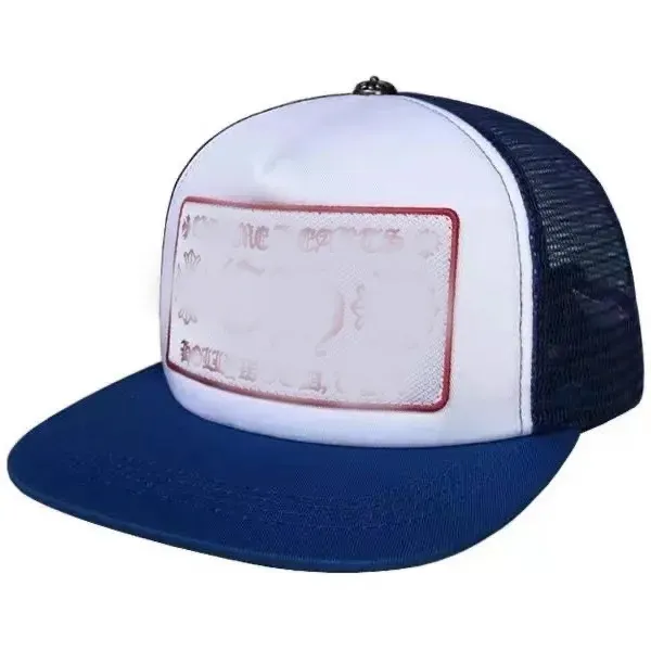 Trendy Brand Net Hat Cross Flower Designer Caps Baseball Hearts Snapbacks Blue Black Women Cappelli di alta qualità Cap Brand Chrome Q7