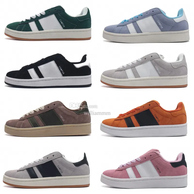 Designer skor lyxiga casual campus 00s svart vit omgivning himmel mocka sneakers grå vit mörkgrön moln vit valentiner dag semi lucid blå män kvinnor tränare