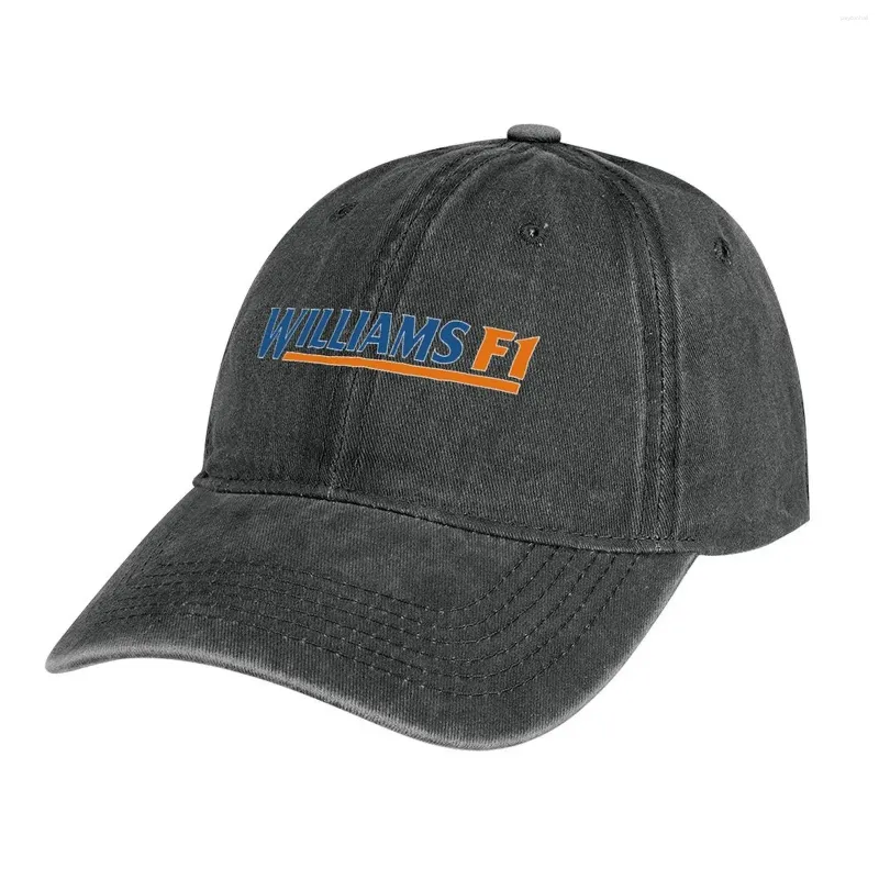 Berets Vintage Williams Racing Cowboy Hat Sunscreen | -f- |Hoeden man vrouwen