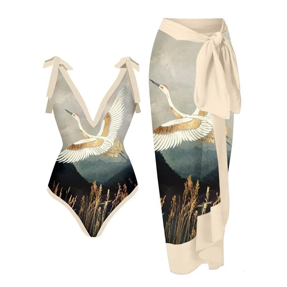Kobietowe stroje kąpielowe żeńskie retro spódnica stroju kąpielowego Kobiet Pokrycie luksusowego projektanta bikini kostium kąpielowy vintage sinwear surf zużycie latem 230621
