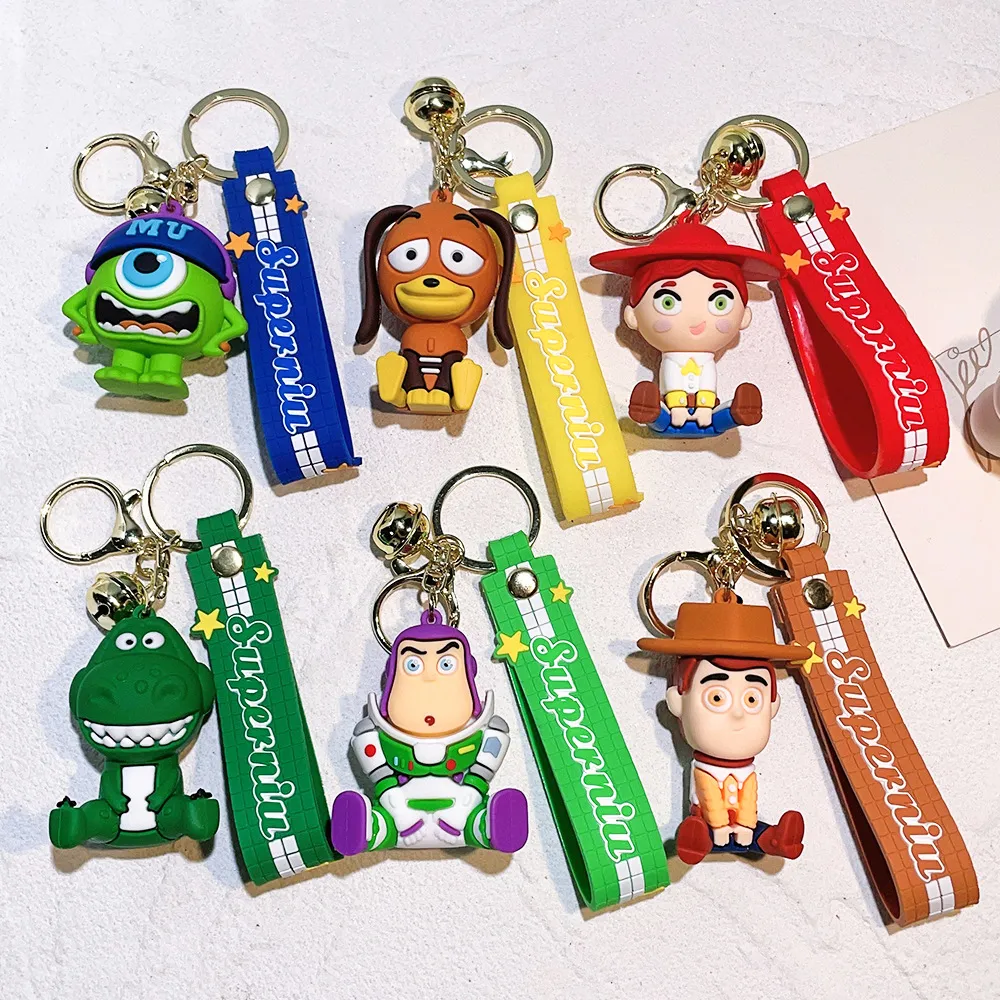 Descompressão Toy Cartoon Toy Kichain Doll Car Chain Bag Gifts Presentes por atacado