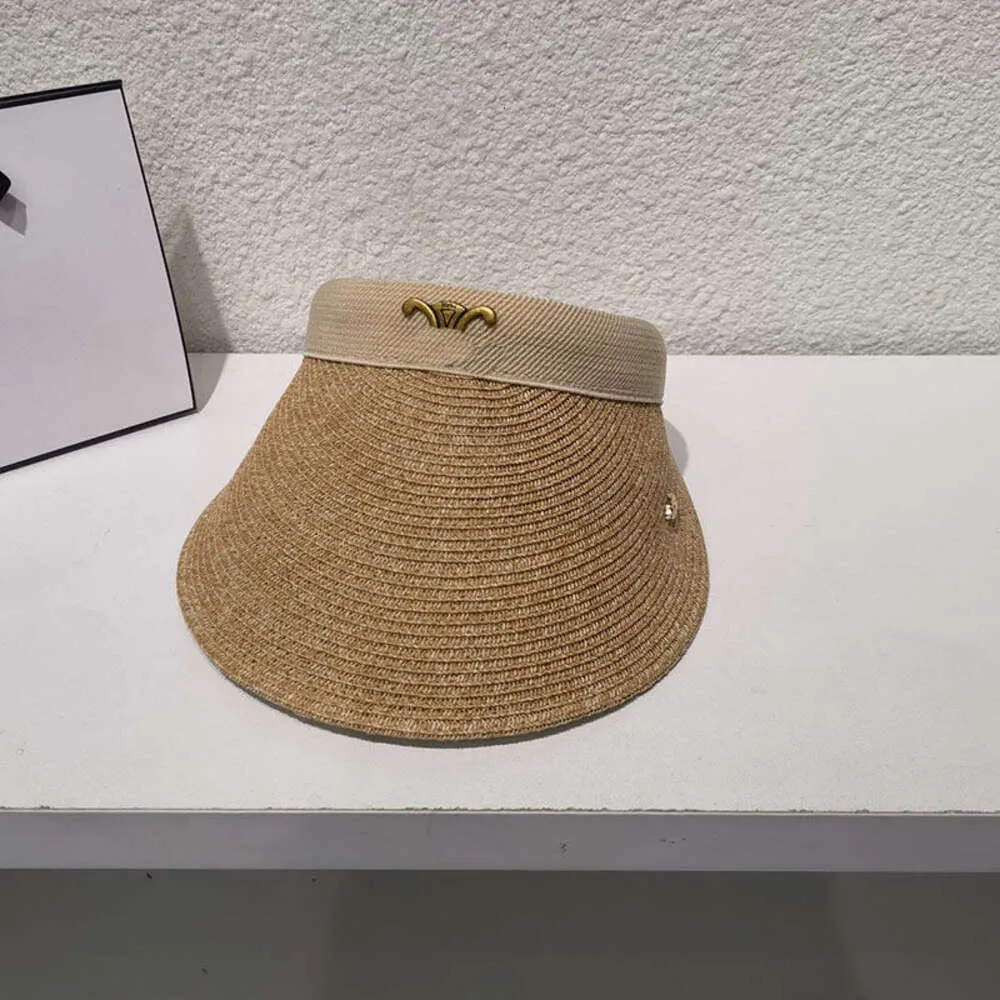 Ontwerper lege ce Sun hoed top zomerbescherming schaduw dames haar hoepel stijl rietje geweven nieuwe alles-in-één headless populair op het internet dezelfde nvsf
