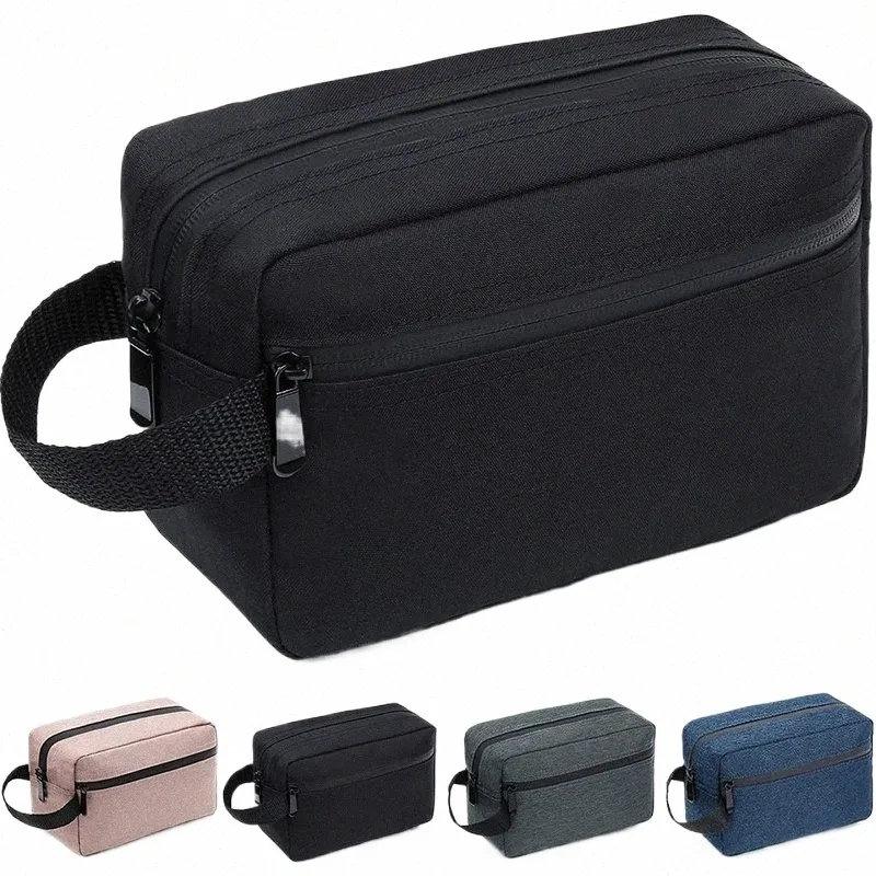 Heren Travel Toiletiekas draagbaar grote capaciteit stoffen stof cosmetische tas voor make -upopslag Organisator Beauty Pouch Wbag C2R0#