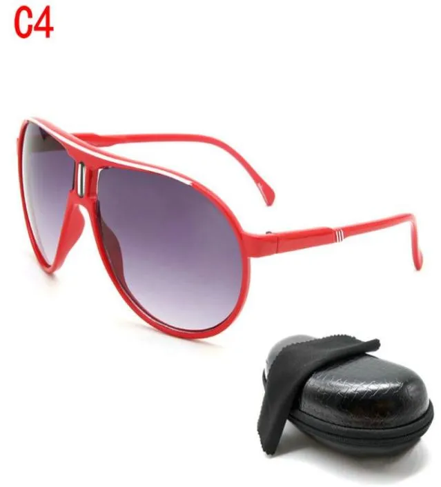 2 pezzi uomini unisex design del marchio occhiali da sole vintage retrò sport all'aperto guida grande cornice rosso da 63 mm occhiali per lenti occhiali con box9773503