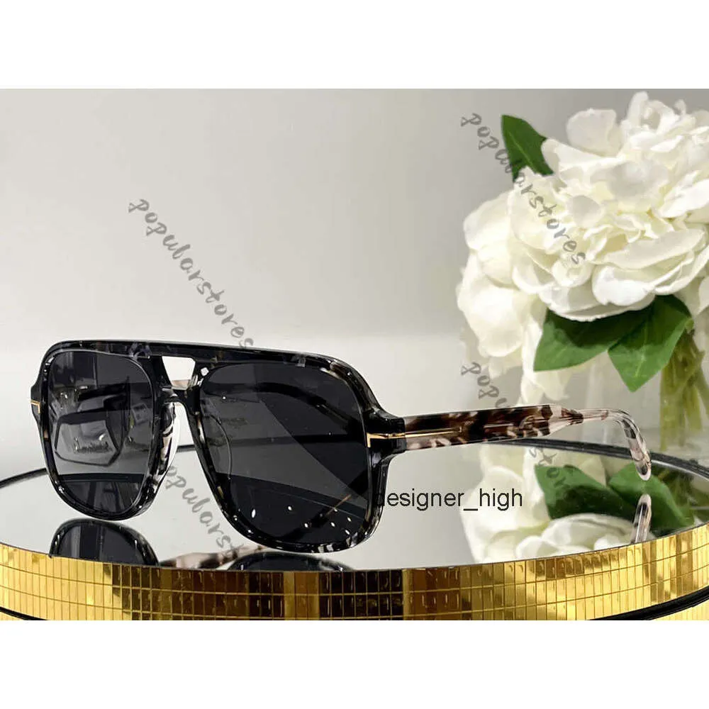 TF TF Toms Fords Solglasögon Cassius glasögon överdimensionerade munstycksstil 2024 High End Version Luxury Glasses Woman Acetate Frames Modern Elegance Men hbwy