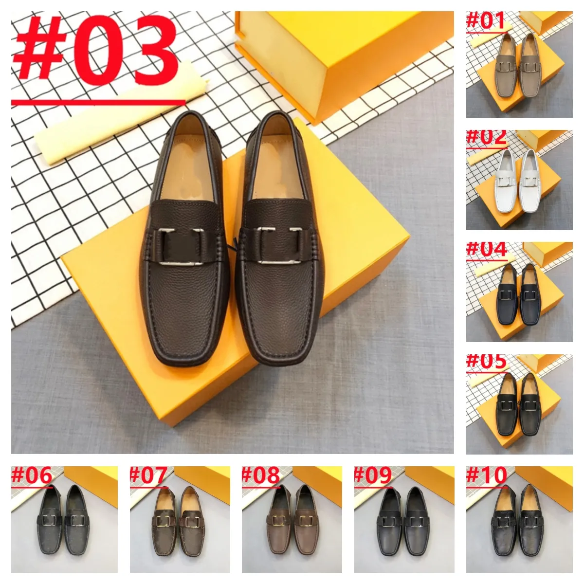 2024 Top Genuine Leather Men Casual Shoes LuxuryS Brands Italian Men Loafers Moccasins Breathable Slip on Black Driving Shoes Plus Size 38-46 big size 38-46