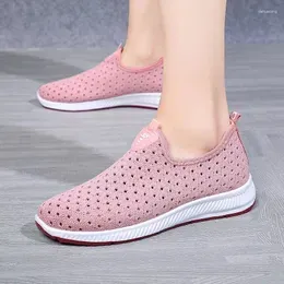 Walking Shoes Women Wading Sneakers Mesh Breathable Light Slip-on Outdoor Sport Hiking XL Size 41