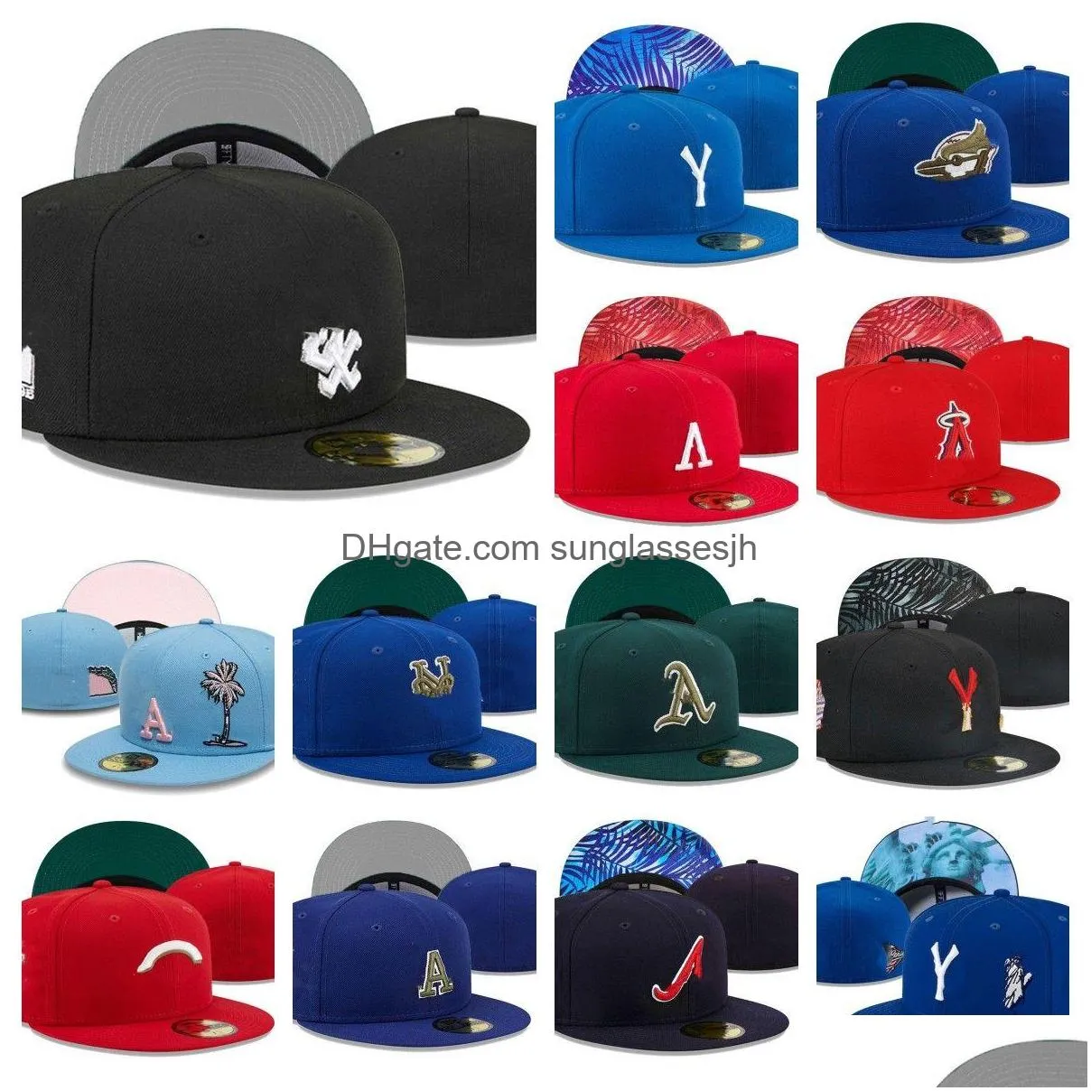 Ball Caps EST Designer HATS HATS SNAPBACKS Baseball réglable All Team Logo Lettre de broderie sportive extérieure plate Casquette Close Dhabv