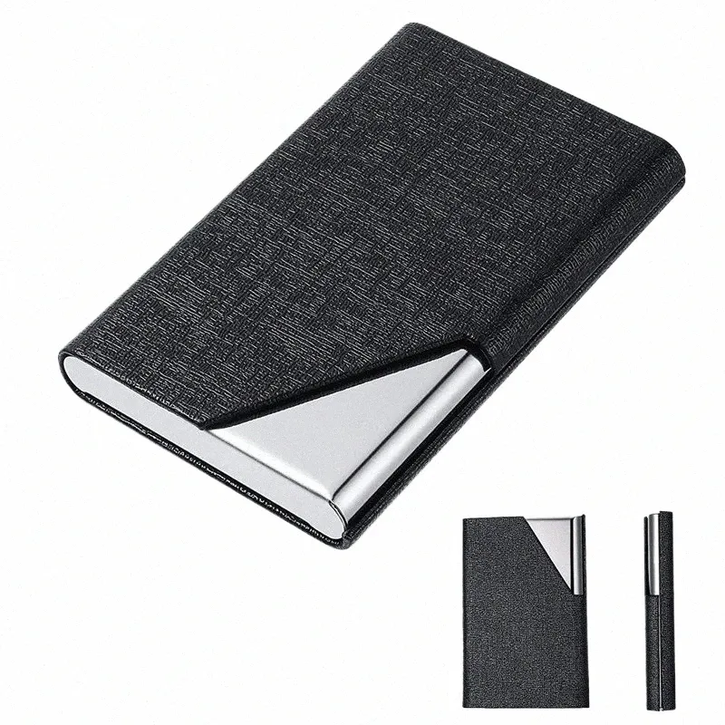 1PC Uchwyt karty Mężczyźni RFID Blokowanie aluminium metalowy szczupły portfel Mey Bag anty-skanny uchwyt karty kredytowej cienki obudowa Mała męska portfel M4J2#