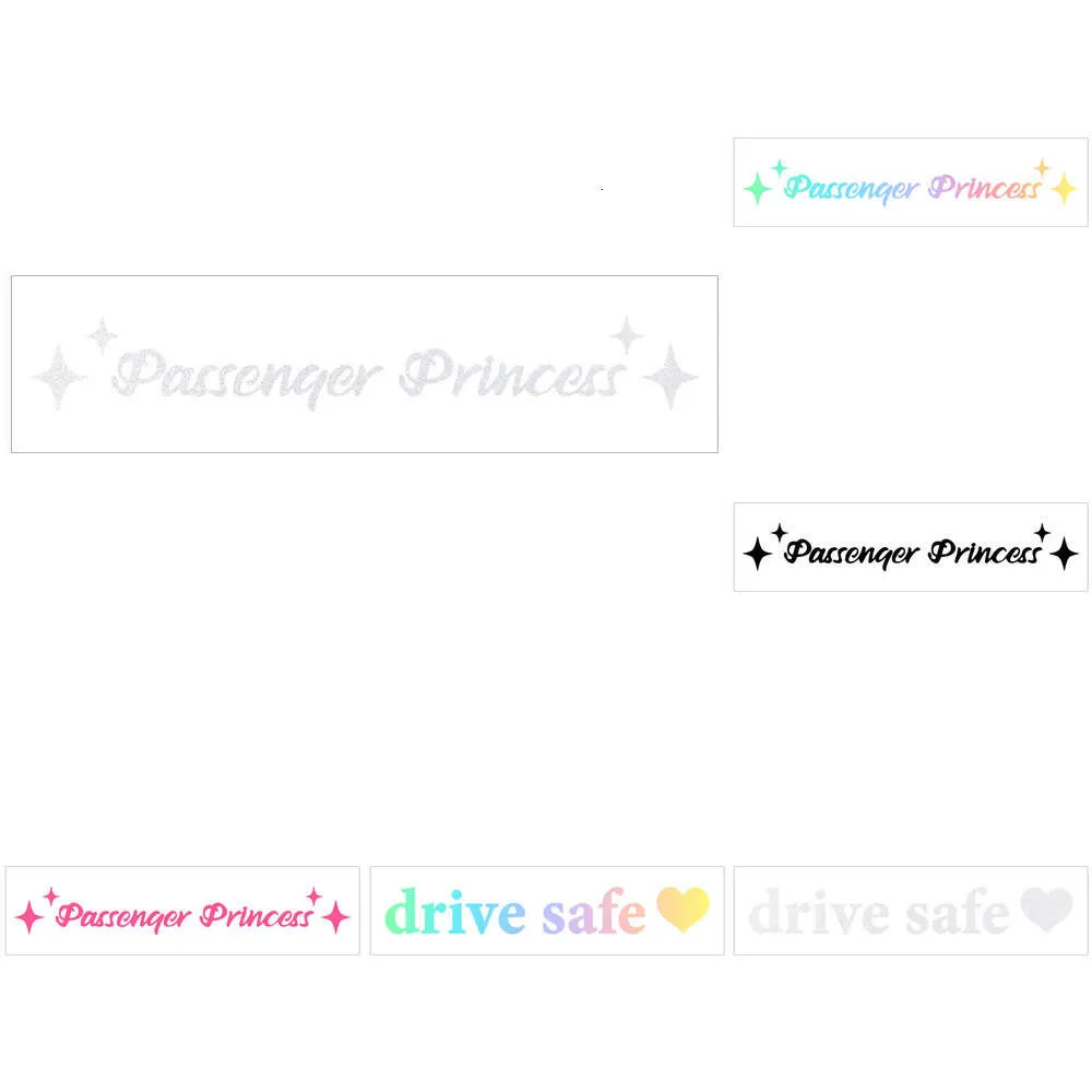 2024 Passenger Princess Star Specido Auto Spessore Decorazione Vista posteriore Specchio posteriore Accessori per interni per interni in vinile Decal Decal Accessori