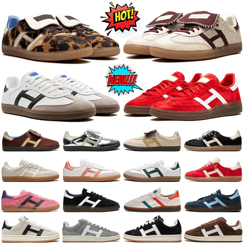 designer casual skor för män kvinnor vegan adv 00s spezial og sko wales bonner leopard ponny handball gummi collegiate team svarta män kvinnor tränare sneakers