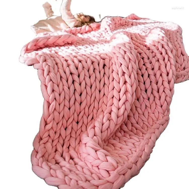 Blankets S Throw Blanket In Bulk For Sofa Wholesale Handmade Super Soft Knitted