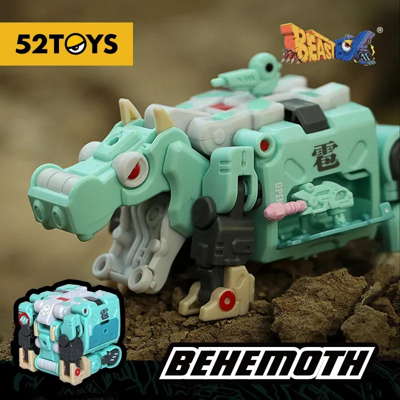 52TOYS BEastbox Behemoth Hippo Deformation Toys Figure Figure Collectible Converting 240402