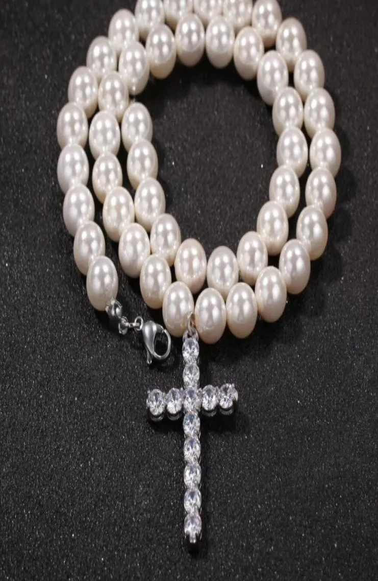 Simpuca 10 mm Pearl Necklace Hip Hop Trend Men and Women's Accessori Factory Wholesale Shipping GRATUITA9901679