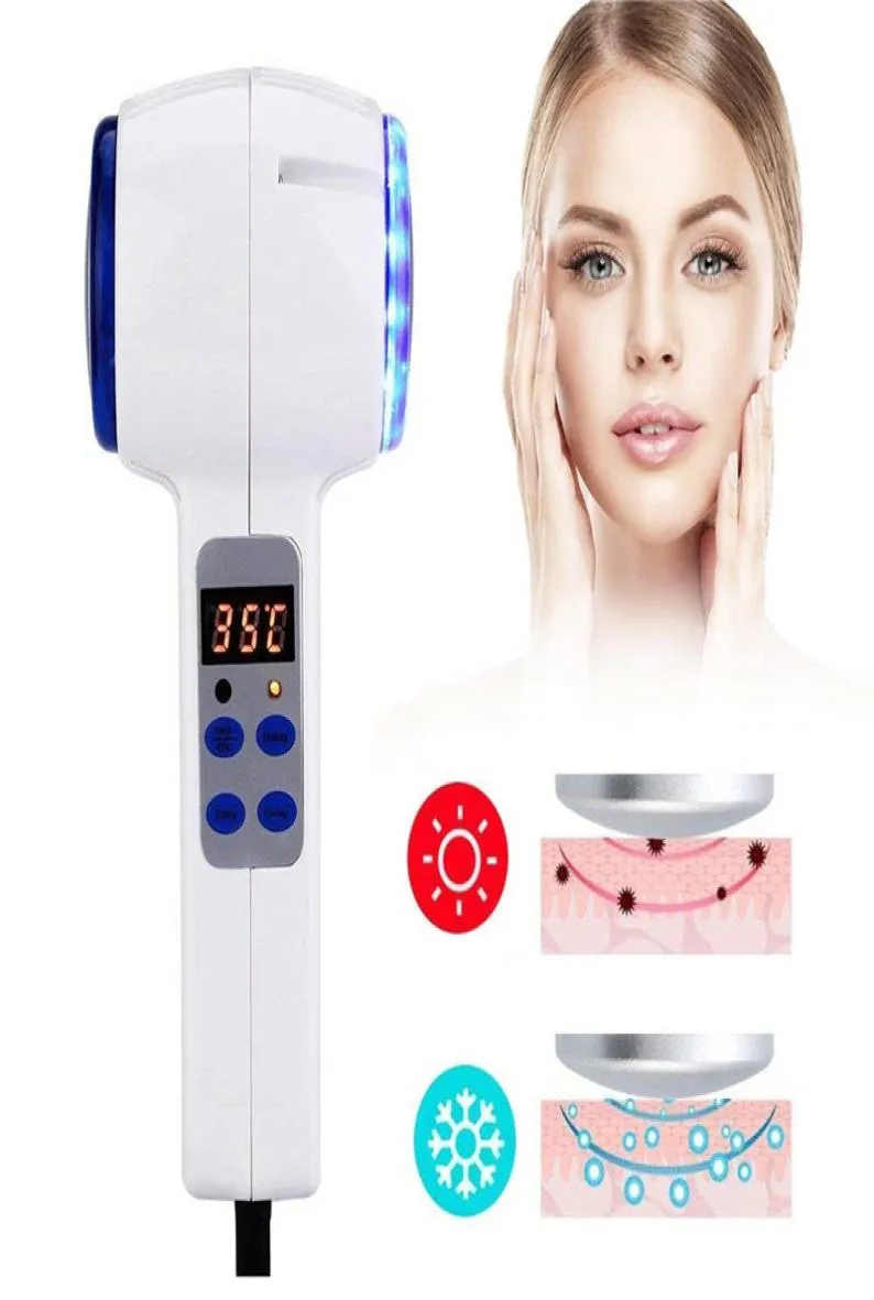 Gesichtspflegevorrichtung Kalthammer Kryotherapie Blue Pon Acne Behandlung Haut Schönheit Massager Heben Verjüngung Gesichtsmaschine 5112746