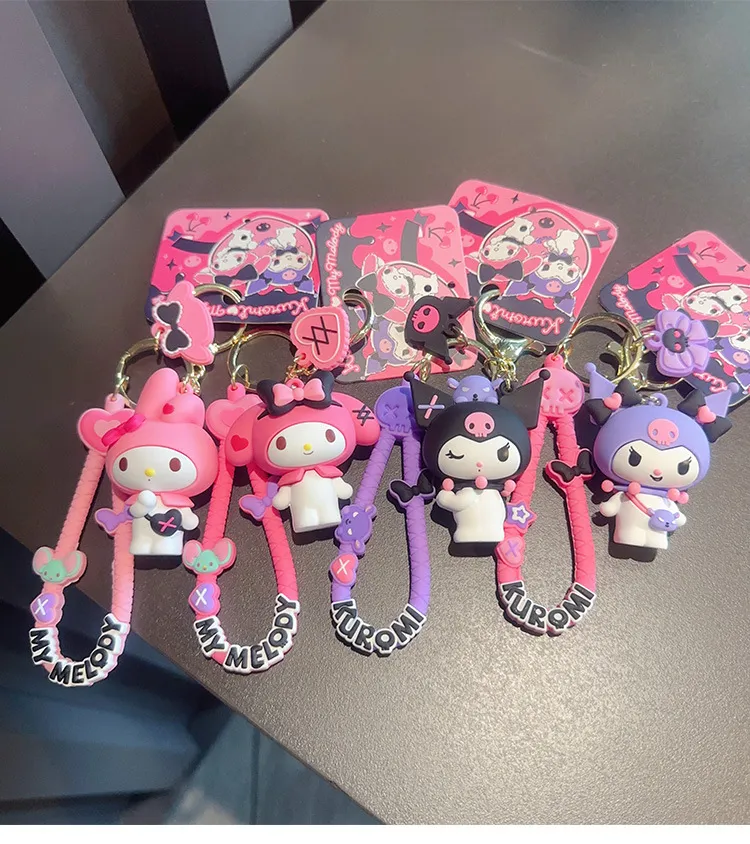 Cartoon genuine sweet and cool Kuromimi, Leti doll keychain, cute girl Sanli, gull bag hanging decoration small gift