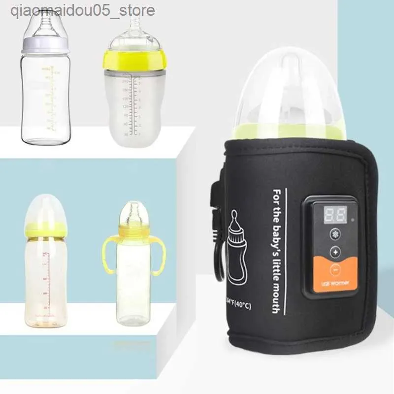 Chauffe-bouteille stérilisateurs # thermos portable Travel Thermos USB Milk Thermos Baby Thermos Q240416