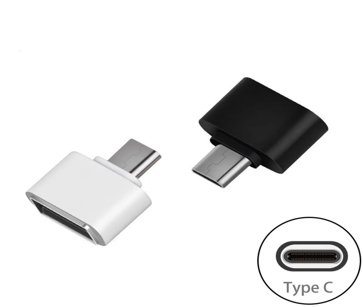 Typ C USB 30 OTG Adapter Typec Man till kvinnlig USB OTG -omvandlare för App 5s Plus 4C SAMSUNG S8 NEXUS 6P2446066