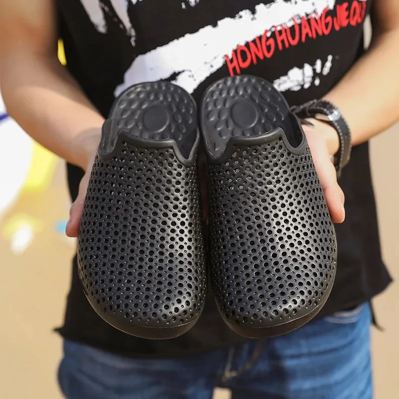 メンズサンダル快適な夏の靴ホーアウト通気性ビーチスリッパフリップフロップエヴァマッサージ240415