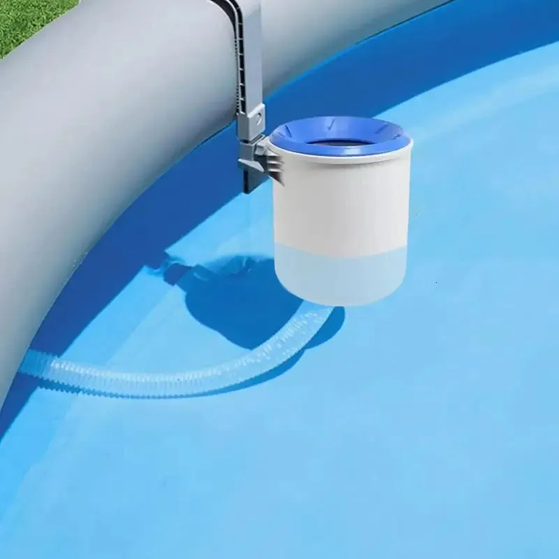 Pool Surface Skimmer Wall Mount Swimming Filter Automatic Skimm Clean Leaves Absorber skräp Clenaing Tool 240415