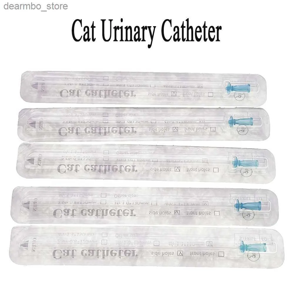 Cat Carriers Crates Houses Pet Feline Cat Urinary Catheter Plastic Urethra Urine Luer Disposable Stone Pass No Probe Tube Pipe Clinic Hospital Supplies L49