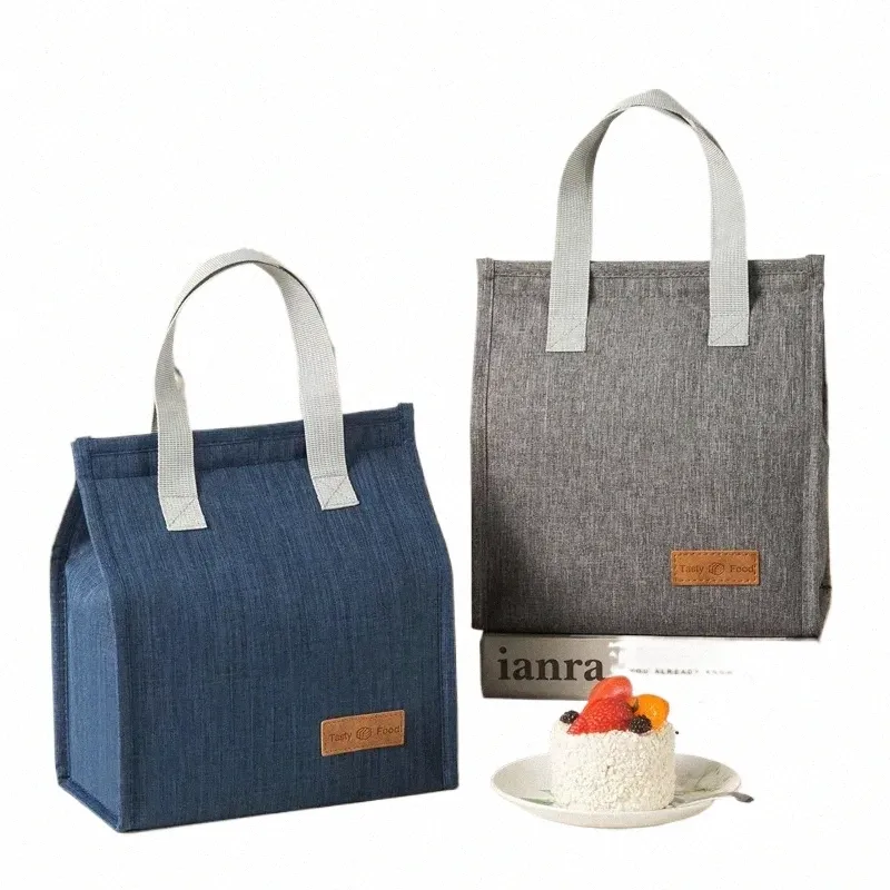 Новая теплоизолированная ланч -коробка Новая сумка для обеда, сумка, кулю, сумочка, бенто, ужин, школьные школьные сумки для хранения продуктов a677#