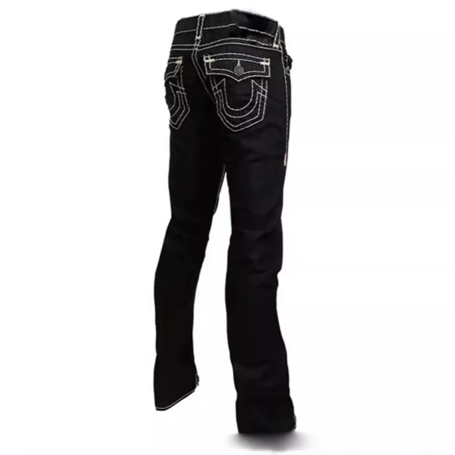 Pantalon de créateur de jeans pour hommes Baggy Jeans Hip Hop Rock Black Pantalon droit Pantalon de grande taille Pantalon décontracté