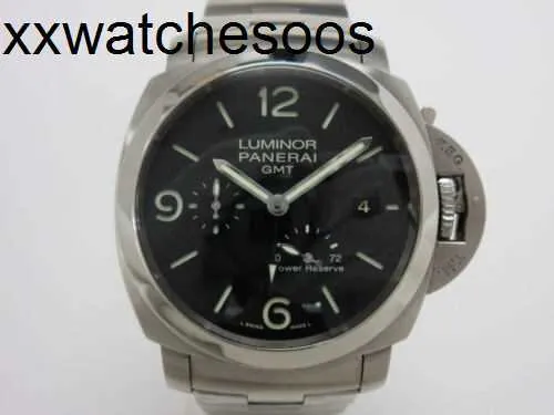 DHgate Panerai Luminor Marina PAM00347 Watch for Men Black Dial Steel Bracelet Watches