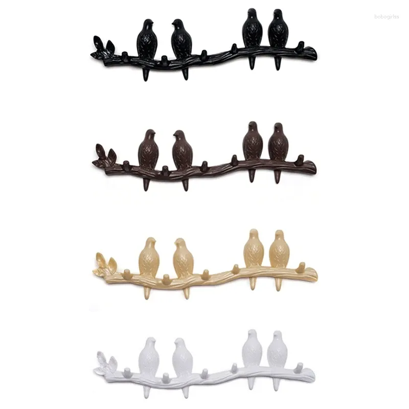 Hooks Home Wall Decoratie Woonkamer Accessoires Resin Bird Key Hanger Kitchen Coat Hoed Kleding Doek Haak