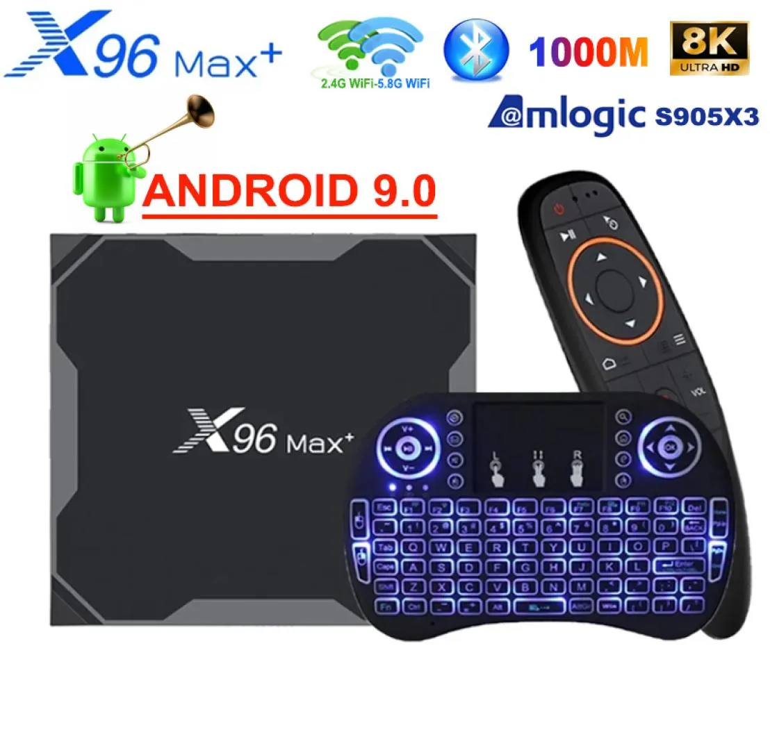X96 MAX Android 90 Smart TV Box Amlogic S905X3 X96MAX 8K HD 1000M 2450G WiFi Media Player 4GB 64GB 32GB8412782