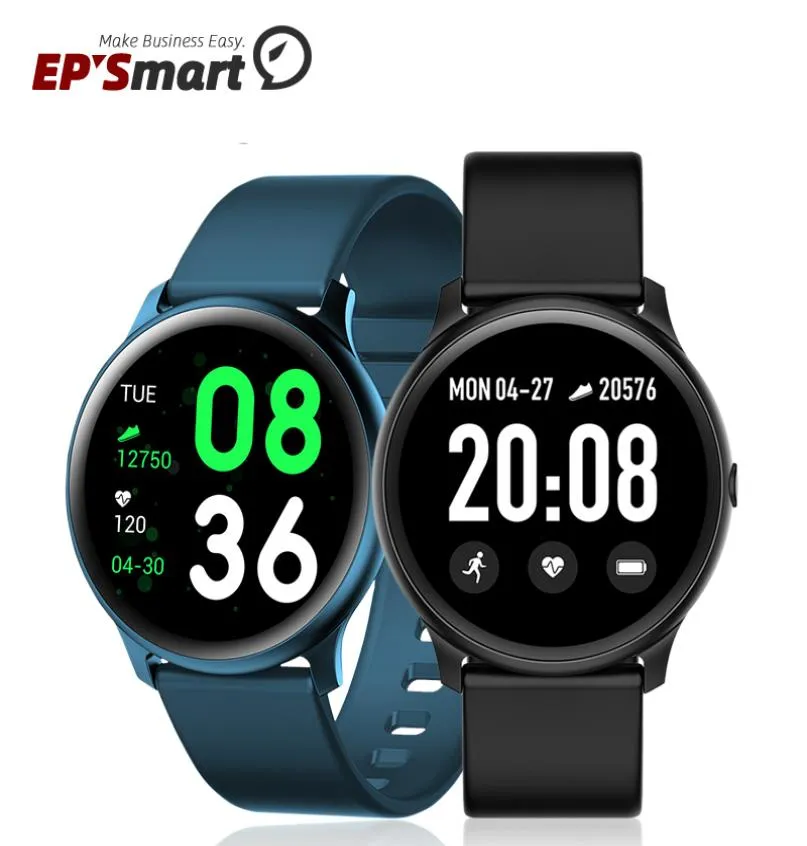 KW19 Smart Wrists Watch Bracelet Tracker de fitness Touch Touch 13 polegadas Tela Monitoramento do coração SmartWatch para Samsung Galaxy Act1057770