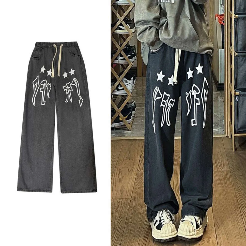 Fashion Washed Jeans Men's Autumn China-chic High Street Pants Design Hip-hop Pants XZ212-QN806-P45