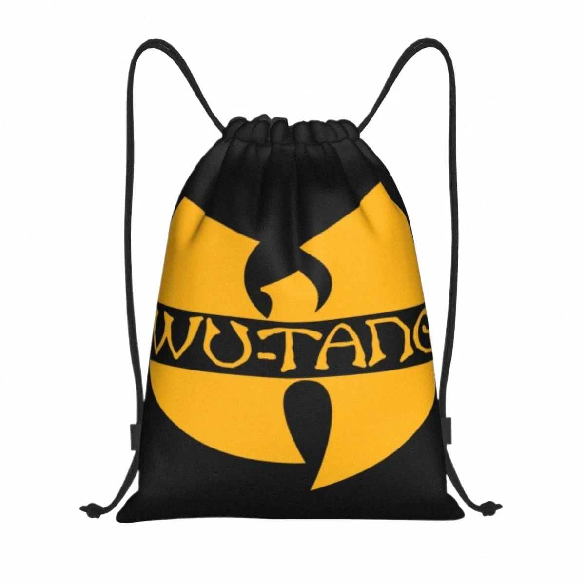 Tangs de clan Wu personnalisés Hip Hop Sac à cordon Hommes Femmes Femmes Lightweight Sports Gym Rangement Backpack U6ae #