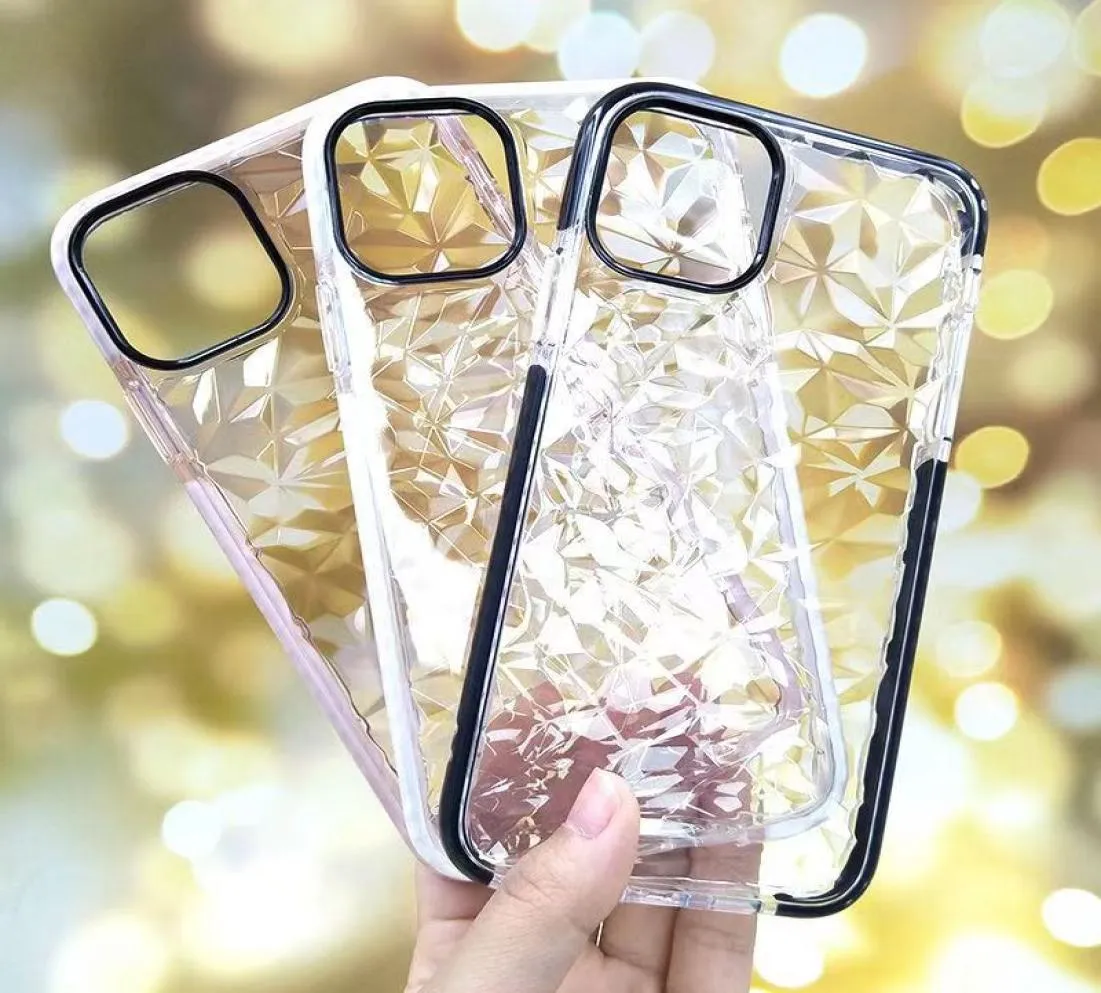 Diamond TPU Clear Case For iPhone 12 11 Pro Max xs XR 6 7 Plus 8 Candy Flexible Gel protector phone cover in Stock3174132