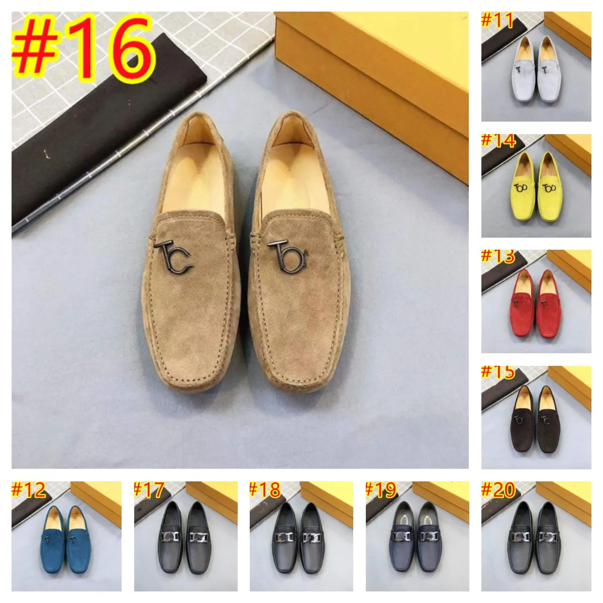 64 Style Mens Driving Casual Peas Designer Brand Suede Footwear Leather Luxury Moccasins Black Loafers Flats Lazy Boat Man Shoes For Men Plus Size 38-46