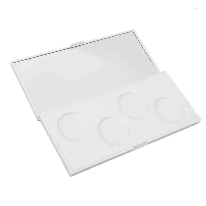 Speicherflaschen Make -up -Gläser leer Lidschatten Palette 4 Loch wasserdichte staubfeste tragbare Lidschattenschale DIY Nachfüllbar