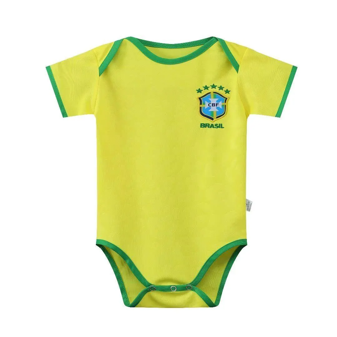 Комплекты одежды 2022 2023 г. Национальная команда Бразилии Футбольные майки Германии Испания Португалия Япония Мексика Южная Французская Корея Детские ромперс